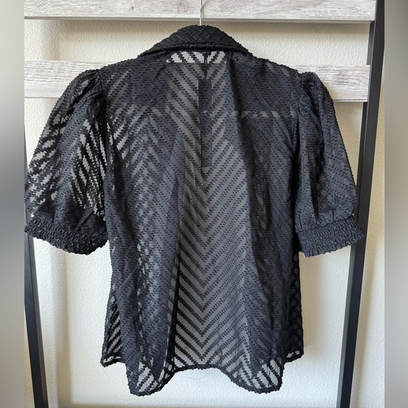 *NWT* Disturbia Chevron Button Up Blouse - Picture 2 of 8